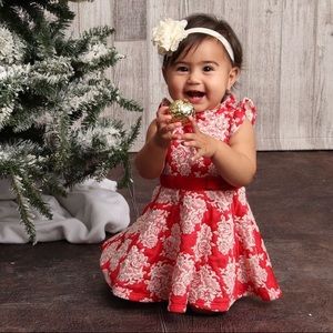 JANIE AND JACK CHRISTMAS DRESS 6-12 month